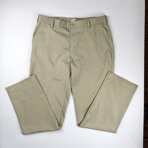 Adidas Khaki Golf Pants Mens 34x34 Performance Chinos Business Casual Daily